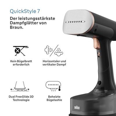 Verticaal strijkijzer Braun GS7077BK 1600 W