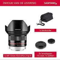 Samyang 12mm F/2.0 NCS CS Fuji X Zwart - thumbnail