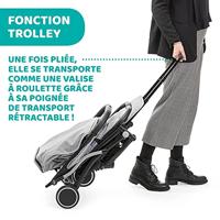 Chicco Trolley Me Lichtgewicht wagen 1 zitplaats(en) Zwart, Grijs - thumbnail