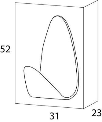 Tiger Haak Oval 2st RVS