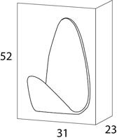 Tiger Haak Oval 2st RVS - thumbnail