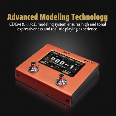 Hotone MP-50 Ampero Mini Amp Modeler / Effects Processor Orange