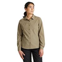 Craghoppers CES002 Expert Womens Kiwi Long Sleeved Shirt - Pebble - 44 (18) - thumbnail