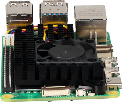 Joy-it RB-heatsink5 Koellichaamset Zwart