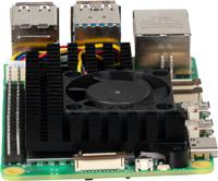 Joy-it RB-heatsink5 Koellichaamset Zwart - thumbnail