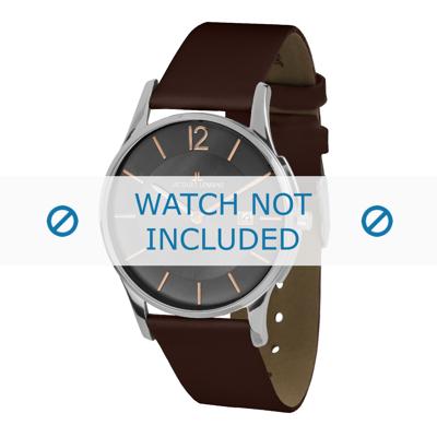 Jacques Lemans horlogeband 1-1850E Leder Bruin Jacques Lemans horlogeband 1-1850E Leder Bruin