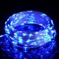Lichtslinger met 150 LED's 15 m blauw - thumbnail