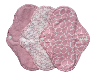 Wasbaar maandverband – ImseVimse Full Cycle Kit (Design: Blossom / Bloesem (roze))