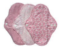 Wasbaar maandverband – ImseVimse Full Cycle Kit (Design: Blossom / Bloesem (roze)) - thumbnail