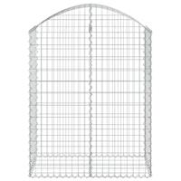 VidaXL Schanskorf gewelfd 100x50x120/140 cm gegalvaniseerd ijzer - thumbnail