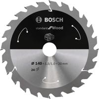 Bosch Accessories Bosch Power Tools 2608837671 Hardmetaal-cirkelzaagblad 140 x 20 mm Aantal tanden: 24 1 stuk(s) - thumbnail