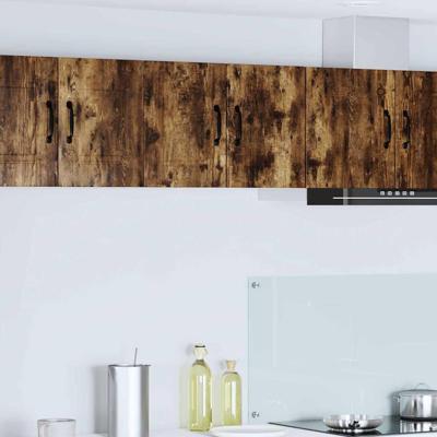 Keukenkast 2 pcs Gerookt eiken 30 x 31 x 40 cm Bewerkt hout