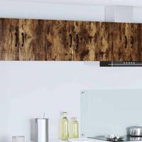 Keukenkast 2 pcs Gerookt eiken 30 x 31 x 40 cm Bewerkt hout - thumbnail