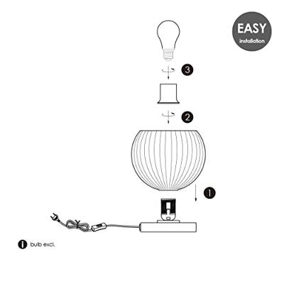 Light depot - tafellamp Credo rond messing - opaal glas - Outlet - thumbnail
