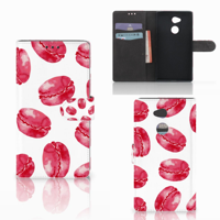 Sony Xperia XA2 Ultra Book Cover Pink Macarons - thumbnail