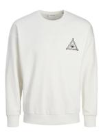 Herensweater zonder Capuchon Jack & Jones Jjmystic Wit Bruin - Maat: XL - thumbnail