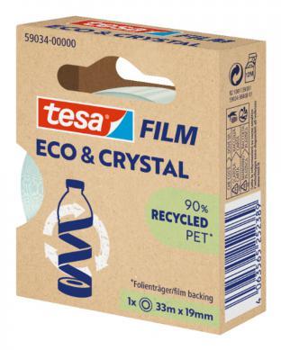 Tesafilm eco & crystal, ft 19 mm x 33 m