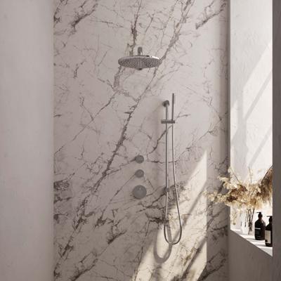 Chrome Carving thermostatische inbouw regendouche set 14 met 30 cm douchekop en handdouche