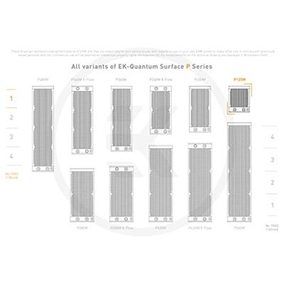 EKWB EK-Quantum Surface P120M radiator - thumbnail