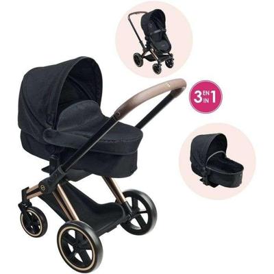 3-in-1 kinderwagen - COROLLE - Cybex Priam - Voor poppen van 36 tot 42 cm - Grijs - Vanaf 3 jaar