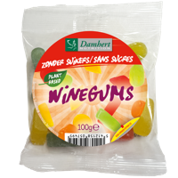 Winegums suikervrij 100 Gram - thumbnail