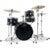 DW Drums Design Series Mini Pro 18 inch Satin Black 4d. shellset - thumbnail