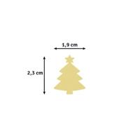 Vaessen Creative • figuurpons kerstboom met ster medium 2,3x1,9cm - thumbnail