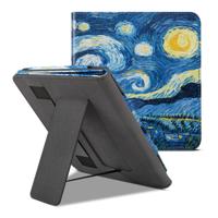 Lunso Kobo Sage hoes (8 inch) - Luxe Stand sleepcover - Van Gogh Sterrennacht - thumbnail