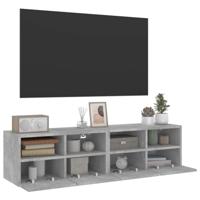 Tv-wandmeubels 2 st 60x30x30 cm bewerkt hout betongrijs - thumbnail