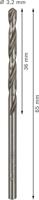 Bosch Accessories 2608595056 HSS Metaal-spiraalboor 3.2 mm Gezamenlijke lengte 65 mm Geslepen DIN 338 Cilinderschacht 10 stuk(s) - thumbnail
