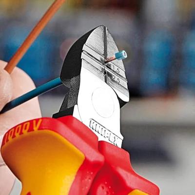 Knipex Elektro-Installatietang VDE Gestest met bevestigingshaak - 1396200T - 1396200T - thumbnail