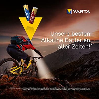 Varta batterij Longlife Power AA, blister van 8 + 4