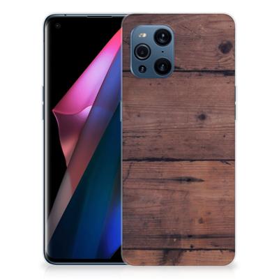 OPPO Find X3 | X3 Pro | Bumper Hoesje | Old Wood