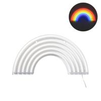 Neon LED lamp regenboog - multikleur - 30x16 cm - thumbnail