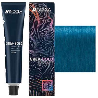 Indola Profession Crea-Bold Turquoise Blue Semi Permanent Hair Color Cream 100ml