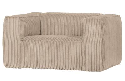 WOOOD Fauteuil 'Bean' Rib, kleur Travertin
