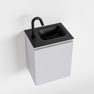 MONDIAZ OLAN 40cm toiletmeubel cale. LEX wastafel urban rechts 1 kraangat