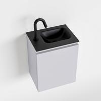 MONDIAZ OLAN 40cm toiletmeubel cale. LEX wastafel urban rechts 1 kraangat - thumbnail