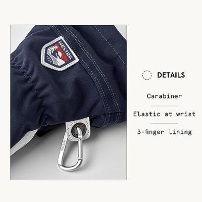 Hestra Army Leather Heli Ski 3 Vinger Handschoen navy 12