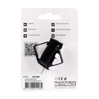 Simson fietsbel mini 32mm, flex-band bevestiging zwart - thumbnail