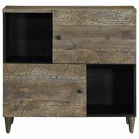 Dressoir 80x33x75 cm massief mangohout - thumbnail