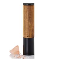 AdHoc - Elektrische peper- of zoutmolen eMill.5, 22 cm, Zwart, Acaciah - thumbnail