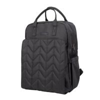 Luiertas - TINO - Rugzakvorm - Gewatteerd - Zwart - thumbnail