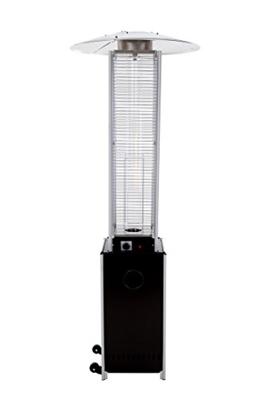 Zwarte elektrische terrasverwarmer 12000 watt