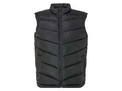 LIVERGY Gewatteerde heren bodywarmer (Zwart, 4XL)