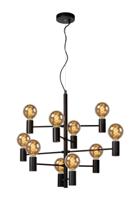 Lucide LEANNE - Hanglamp - Ø 65 cm - 10xE27 - Zwart - thumbnail