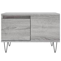 Salontafel 55x55x36,5 cm bewerkt hout grijs sonoma eikenkleurig - thumbnail