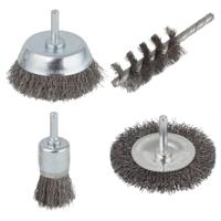 Wolfcraft draadborstel set | ronde schacht | 4-delig | 1 set - 2133000 - thumbnail