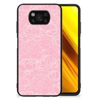 Xiaomi Poco X3 | X3 Pro Bloemen Hoesje White Flowers - thumbnail