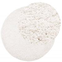 VidaXL Vloerkleed pamplona shaggy hoogpolig modern ø 80 cm crèmekleur - thumbnail